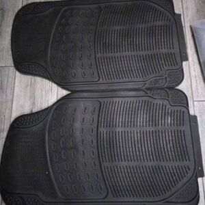 Black Car Floor Mats Universal Trimmable To Size